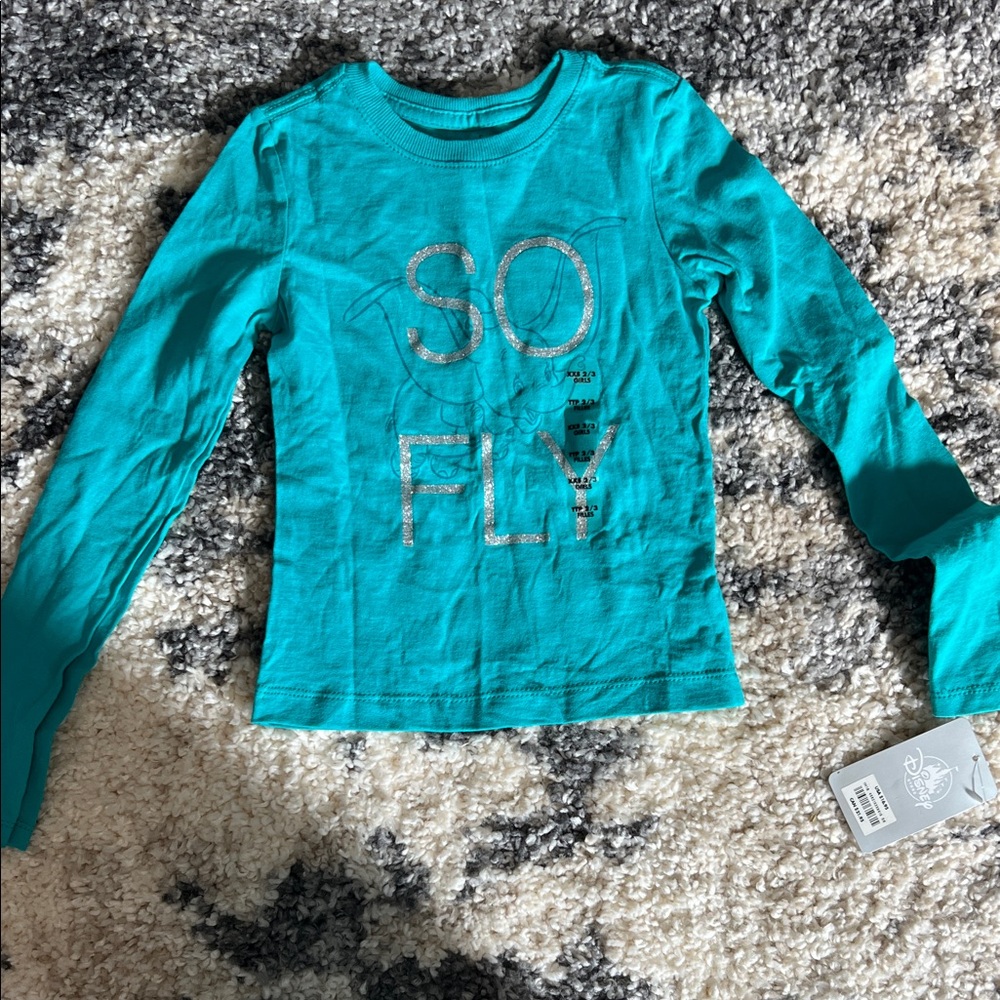 Disney Teal 'So Fly' Long Sleeve Kids Tee